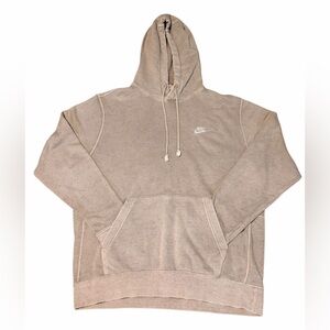 Nike Beige Speckled Pullover Hoodie